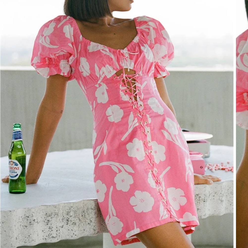 Pink Floral Dress